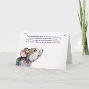 Hamster Sympathy Loss Condolonces Kaart