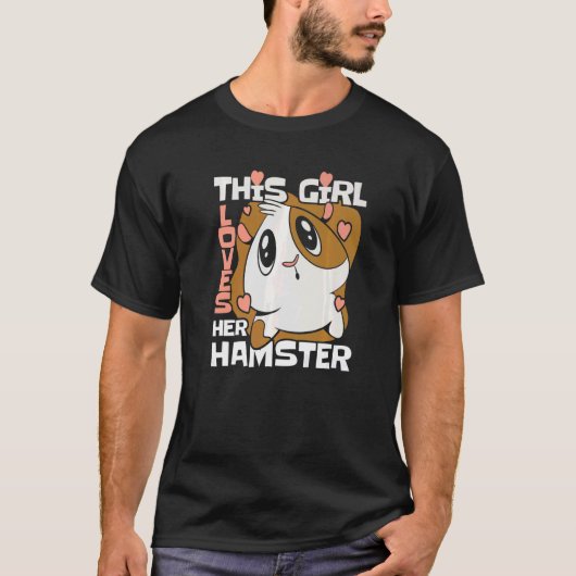 Hamster Syrische Hamster Dwarf Hamster Gril T-shirt (Voorkant)