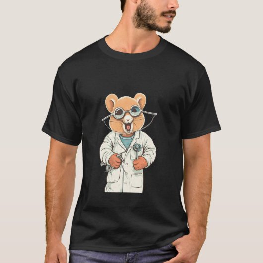 Hamster Tandarts Assistent Hygiënist Hamster T-shirt (Voorkant)