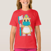 Hamster tandenborstel t-shirt (Voorkant)