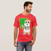 Hamster Teacher Blackboard School T-shirt (Voorkant volledig)