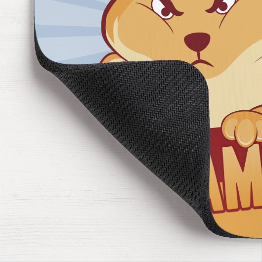 Hamster Time Mousepad - horizontaal Muismat (Hoek)