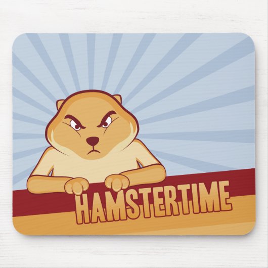 Hamster Time Mousepad - horizontaal Muismat (Voorkant)