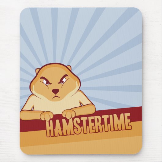 Hamster Time Mousepad - Verticaal Muismat (Voorkant)