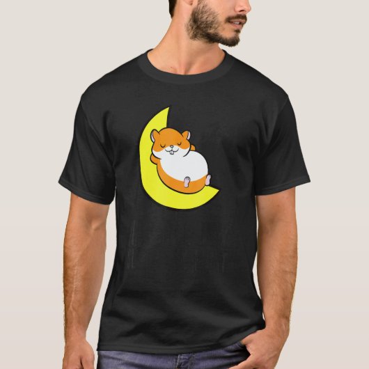 Hamster Tired Nap All Day Sleep All Night Cute Ham T-shirt (Voorkant)