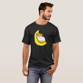 Hamster Tired Nap All Day Sleep All Night Cute Ham T-shirt (Voorkant volledig)