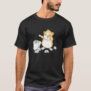 Hamster Toilet Paper Dabbing Dwarf Hamster T-shirt