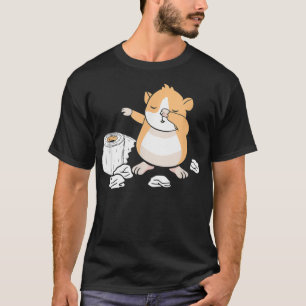 Hamster Toilet Papier Grappige Dabbing Dwerg Hamst T-shirt