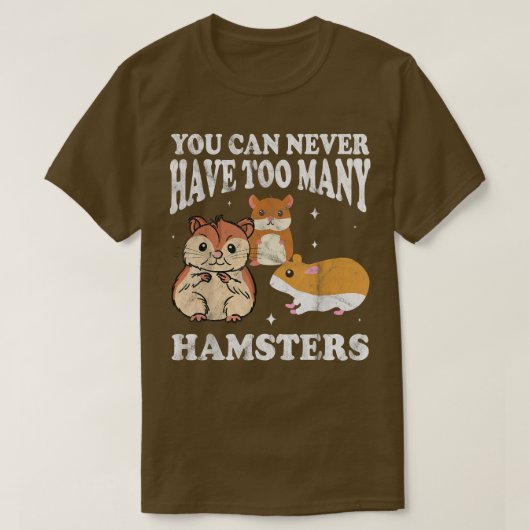 Hamster Tshirt Dwarf Guinea Pig Rodent 2615 (Design voorkant)