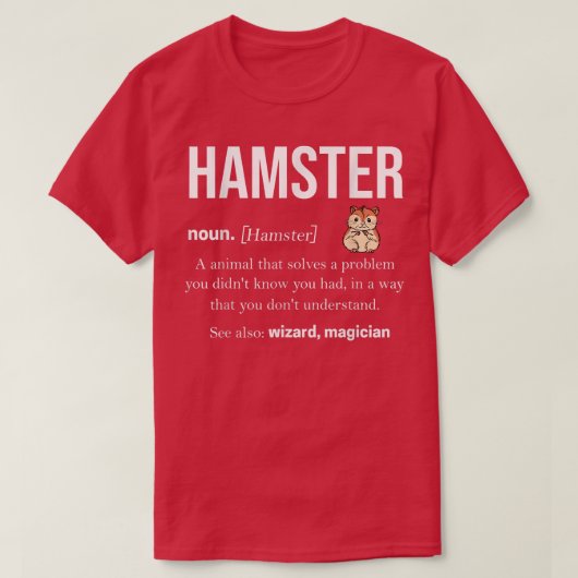Hamster Tshirt Pet Rodent Guinee Pig Dwarf2622 (Design voorkant)