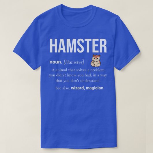 Hamster Tshirt Pet Rodent Guinee Pig Dwarf 711 (Design voorkant)
