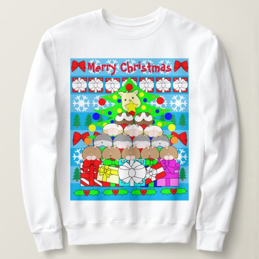 Hamster Ugly Sweater (Design voorkant)