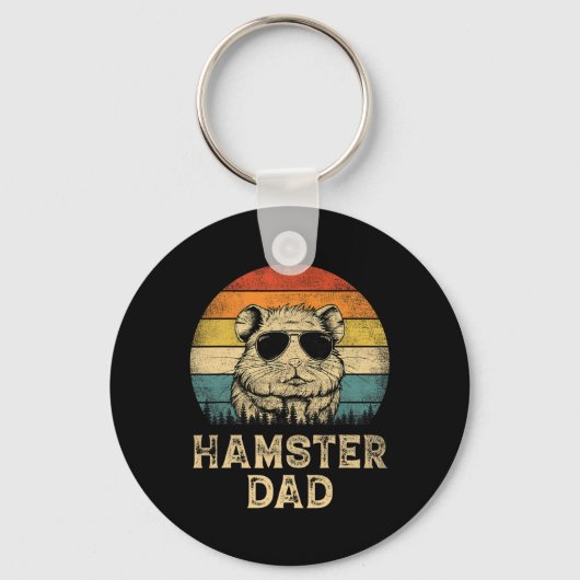  Hamster Vader Hamster Liefhebbers Papa Vader#39 Sleutelhanger (Voorkant)