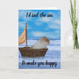 Hamster valentijn kaart