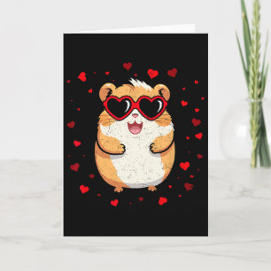 Hamster Valentijn Zonnige Hart Schattige Liefhebbe Kaart