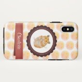 Hamster van rode en roze meisjes Case-Mate iPhone case (Achterkant (horizontaal))