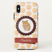 Hamster van rode en roze meisjes Case-Mate iPhone case (Achterkant)