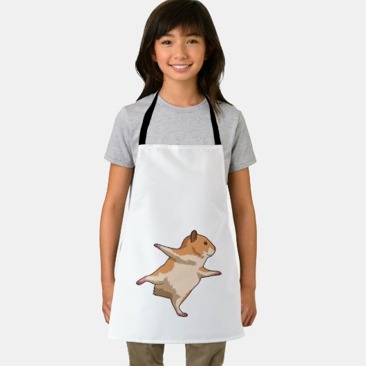 Hamster van Yoga Stretching Legs Schort (Insitu)