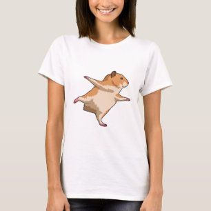 Hamster van Yoga Stretching Legs T-shirt