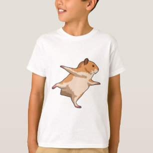 Hamster van Yoga Stretching Legs T-shirt