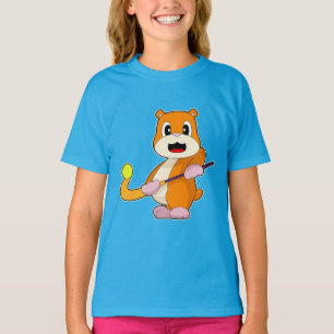 Hamster Veldhockey Hockeystick T-shirt