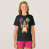 Hamster Verjaardag Ballonnen T-shirt (Voorkant volledig)