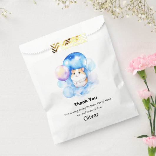 Hamster Verjaardag Bedankzakje (Gezegeld)