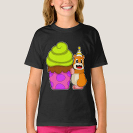 Hamster Verjaardag Cupcake T-shirt