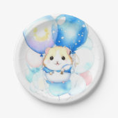 Hamster Verjaardag Papieren Bordje (Voorkant)