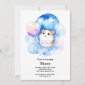 Hamster verjaardagsuitnodiging kaart (Voorkant)