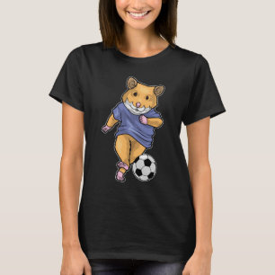 Hamster Voetballer Voetbal T-shirt