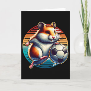 Hamster Voetbalspeler Cool Byll Kampioen Kids Kaart