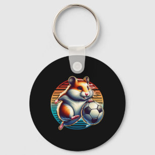 Hamster Voetbalspeler Cool Byll Kampioen Kids Sleutelhanger
