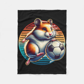 Hamster Voetbalspeler Cool Byll Kampioen Kinderen Fleece Deken