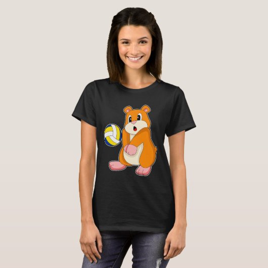 Hamster Volleybal T-shirt (Voorkant volledig)
