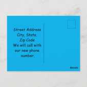 Hamster We hebben Briefkaart verplaatst (Achterkant)