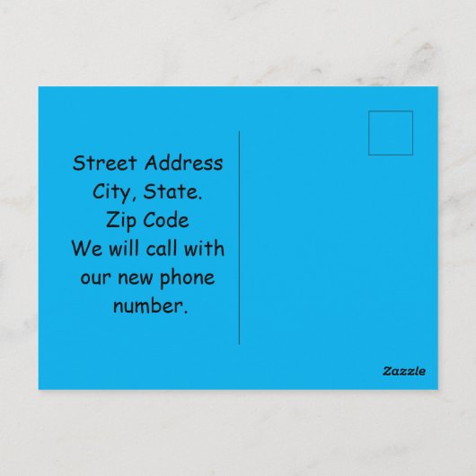 Hamster We hebben Briefkaart verplaatst (Achterkant)