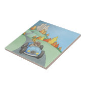 Hamster Weekend Getaway Keramische Tegel Tegeltje (Zijkant)