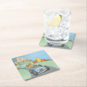 Hamster Weekend Getaway Square Paper Onderzetter (Insitu)