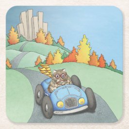 Hamster Weekend Getaway Square Paper Onderzetter