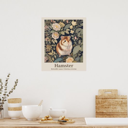 Hamster Wetenschappelijke naam Animal Poster (Keuken)