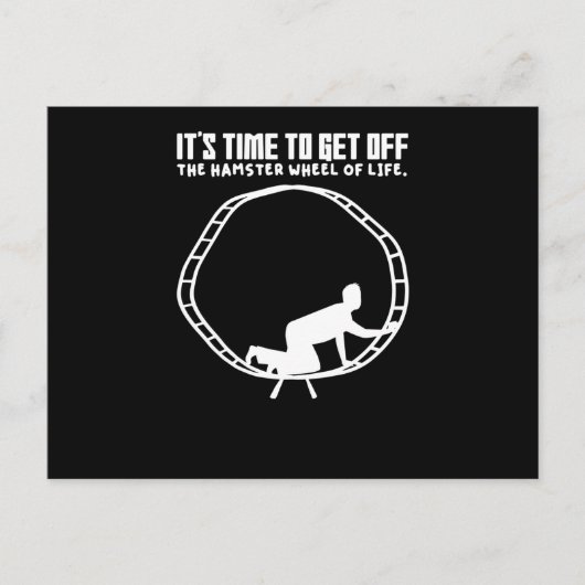 Hamster Wheel Business Self Employment Hamsters Briefkaart (Voorkant)