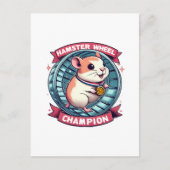 Hamster Wheel Champion Briefkaart (Voorkant)