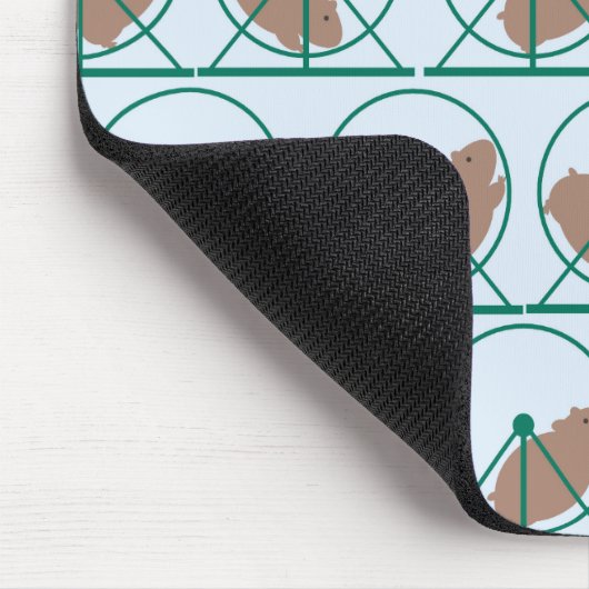 Hamster Wheel Mousepad Muismat (Hoek)
