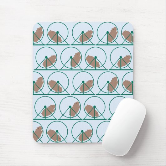 Hamster Wheel Mousepad Muismat (Met muis)