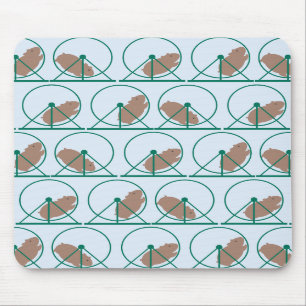 Hamster Wheel Mousepad Muismat