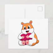 Hamster with Heart Briefkaart (Voorkant / Achterkant)
