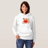 Hamster with Heart Hoodie (Voorkant volledig)