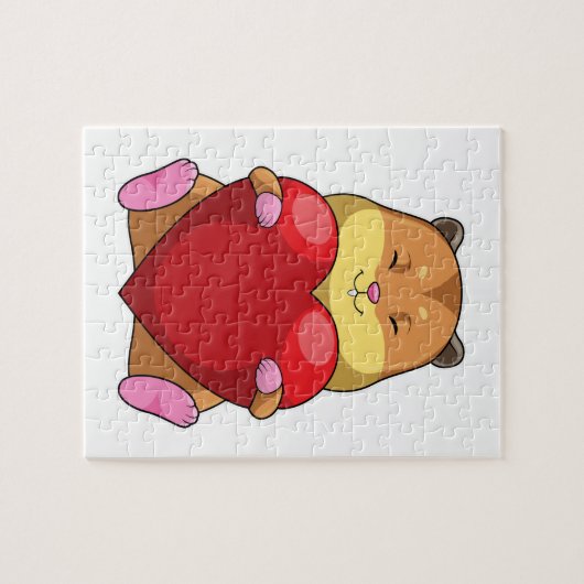 Hamster with Heart Legpuzzel (Horizontaal)