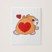 Hamster with Heart Legpuzzel (Verticaal)